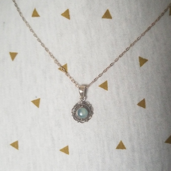 Jewelry - Dainty necklace with vintage inspired charm
